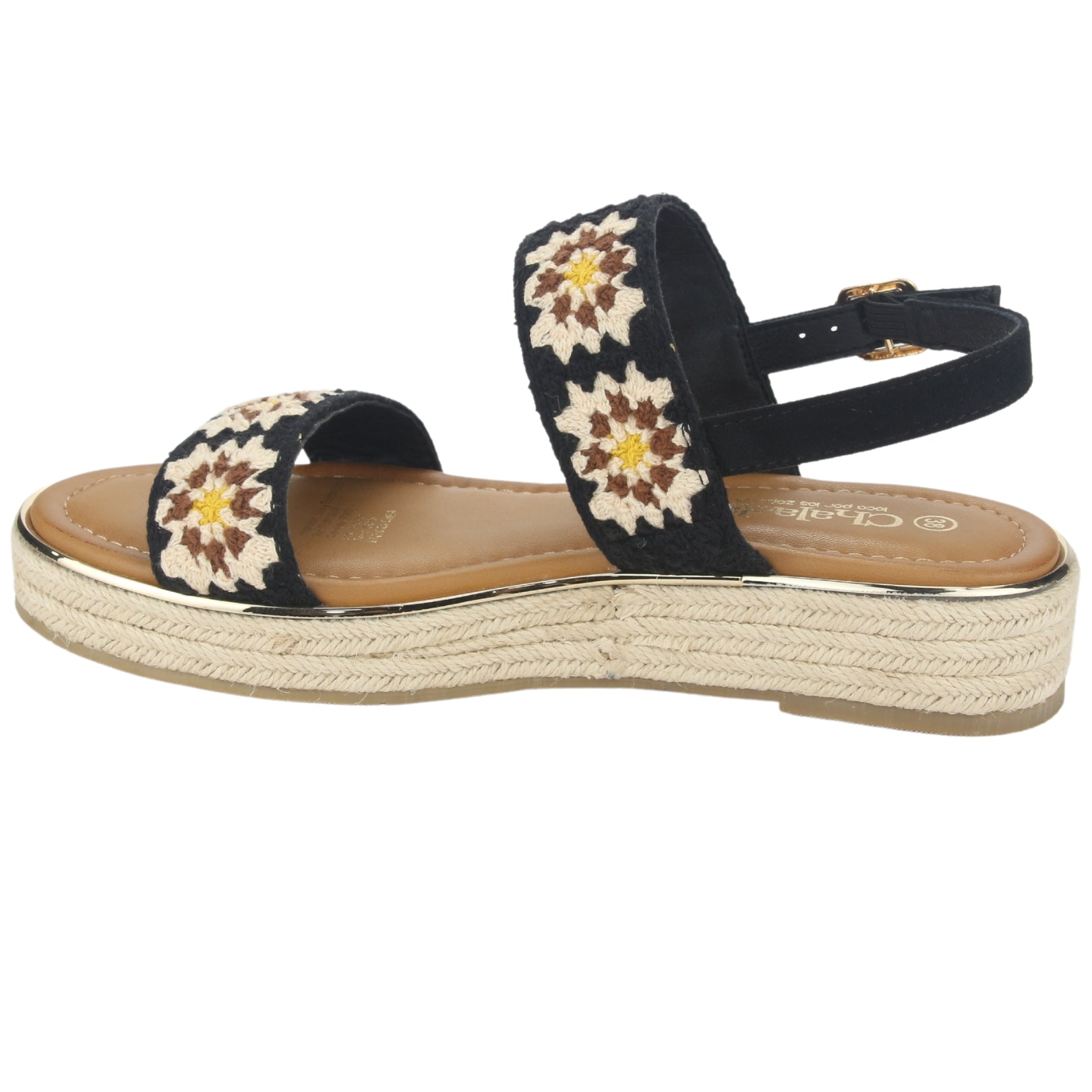 Sandalias Chalada Mujer 45-lila-16  Negro